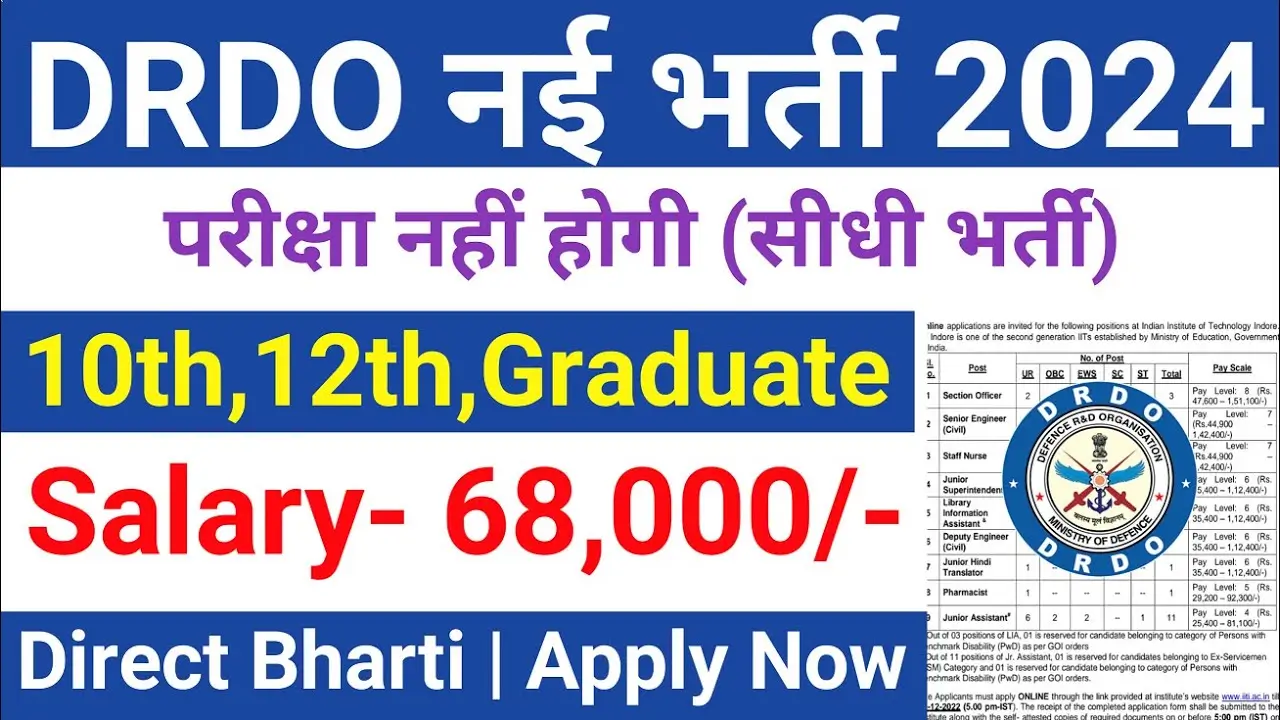 DRDO Recruitment 2024