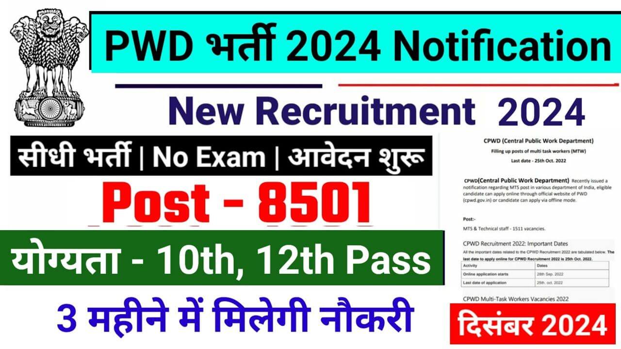 PWD Recruitment 2024