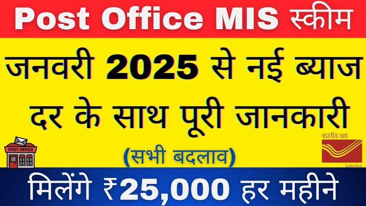 Post Office Monthly Income Scheme 2025