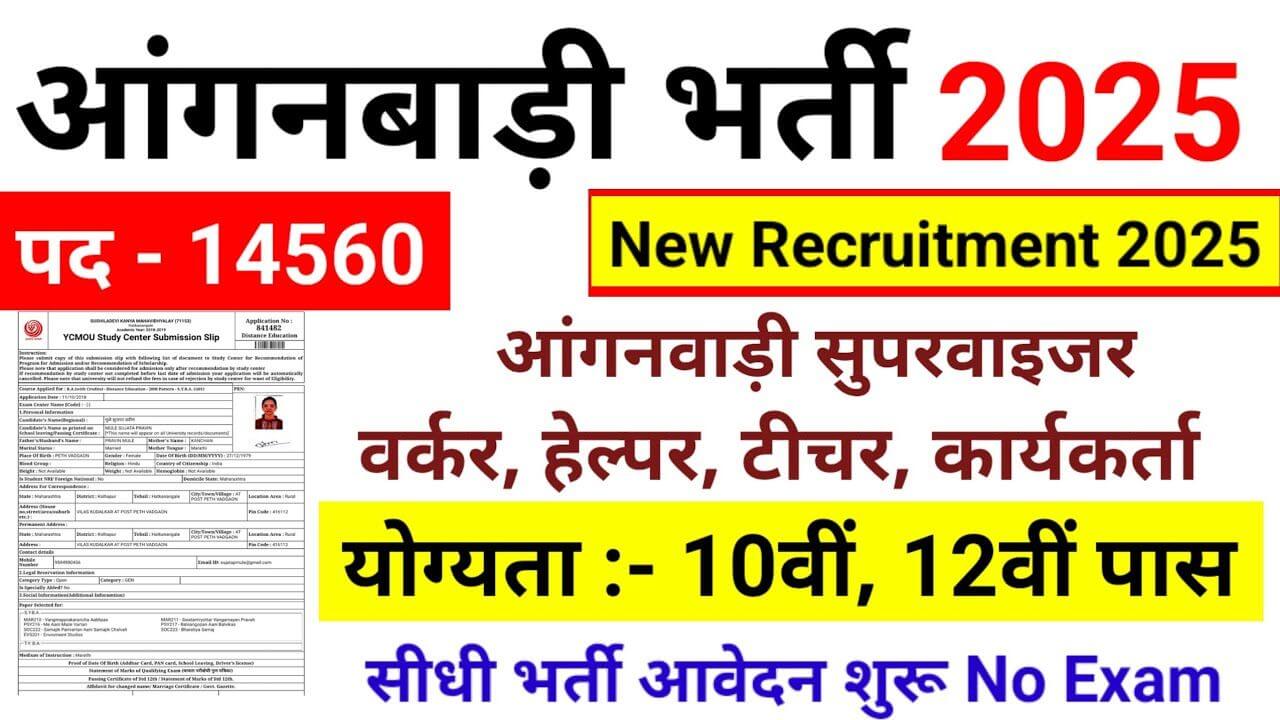 Anganwadi Recruitment 2025